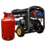 KOMPAK Dual Fuel Gas Benzin 10kVA Stromaggregat 230V/400V