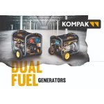 KOMPAK Dual Fuel Gas Benzin 10kVA Stromaggregat 230V/400V – Bild 5