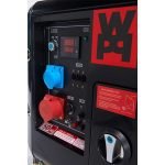 WARRIOR 6,25 kVa Silent Diesel Generator Notstromaggregat Stromerzeuger 400V 230V EU5 Funkstart – Bild 7